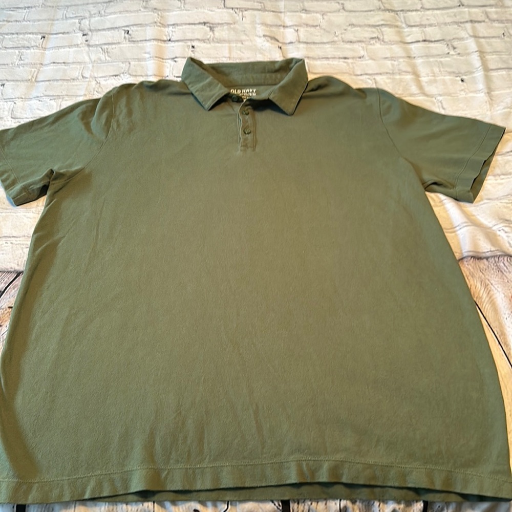 Old Navy Olive Cotton Button Down Shirt